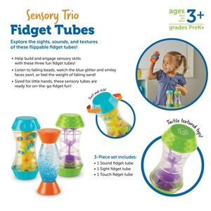 Learning Resources Sensory Trio Fidget‎ Tubes Fine Motor Skills Sensory Toys NEW
